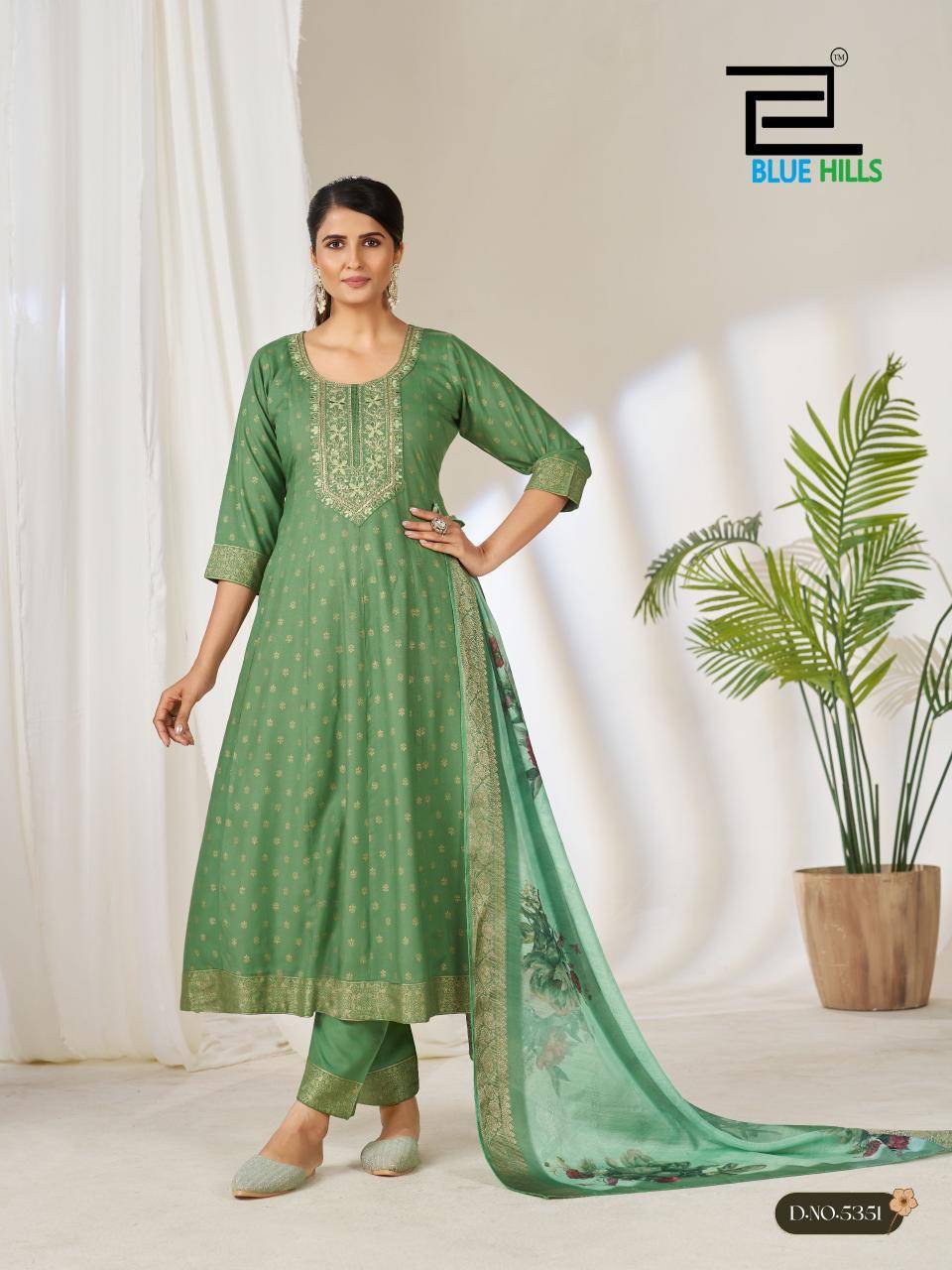 GEMINI By BLUE HILLS 5347 TO 5352 Beautiful Festive Suits Stylish Colorful Fancy Casual Wear & Ethnic Wear Rayon 14kg Dresses At Wholesale Price